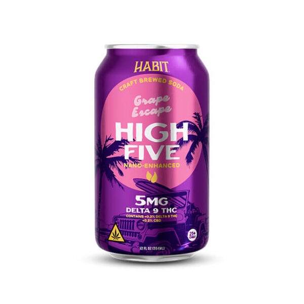 High Five Soda 5mg / Grape Escape